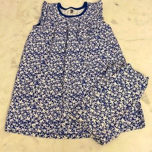 Tea Collection Floral Playdress with matching shorts